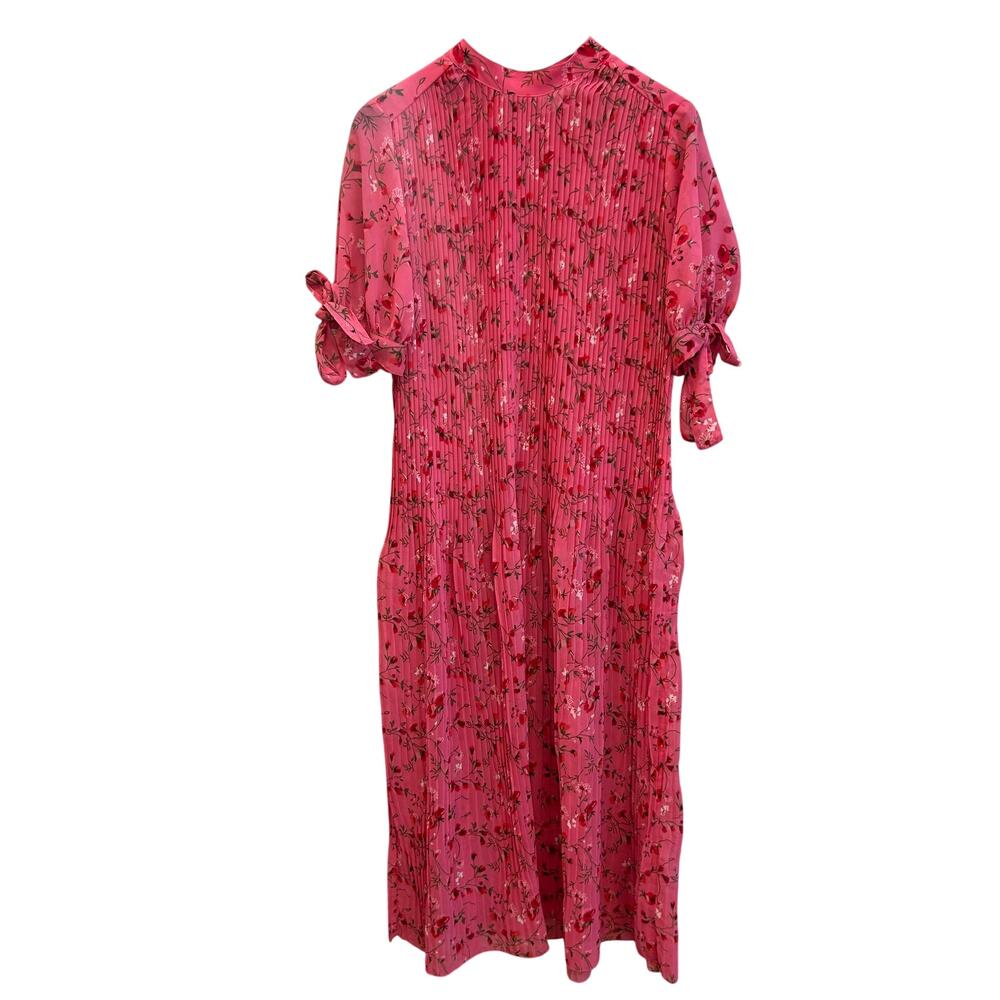 ASOS Cherry Blossom Print Pleated Maxi Dress Size  2